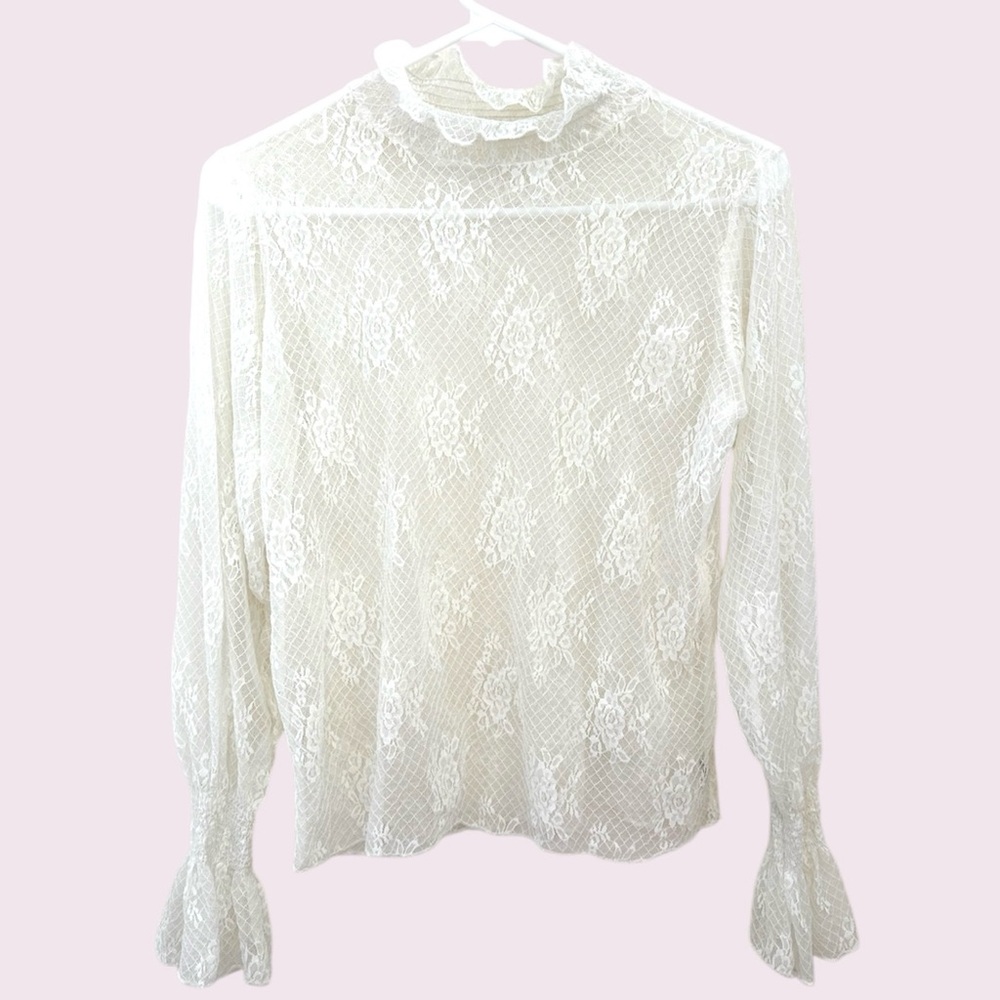 Sheer lace top